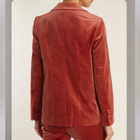 Frame Velvet Blazer in Spice - Picture 4 of 9